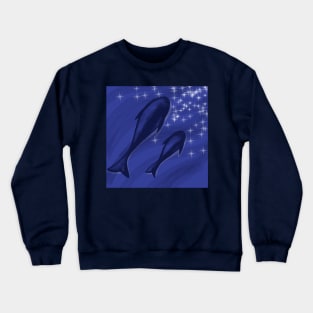 Whale and star Crewneck Sweatshirt